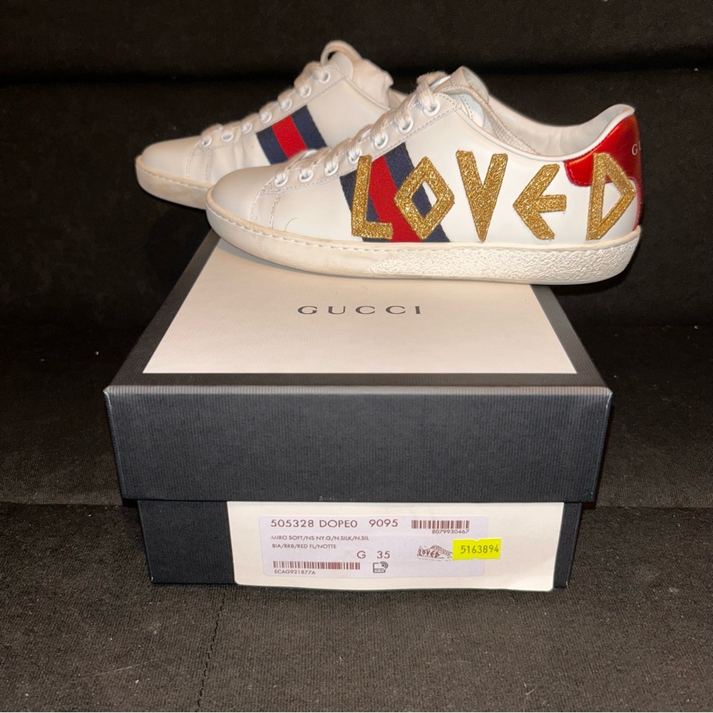 Gucci Ace Embroidered Sneakers - 35